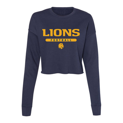 Texas A&M Commerce - NCAA Football : Christian Jourdain - Women's Cropped Crew Fleece-0