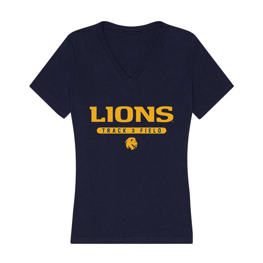 Texas A&M Commerce - NCAA Women's Track & Field : Kiara Brown - Women's V-Neck T-Shirt-0