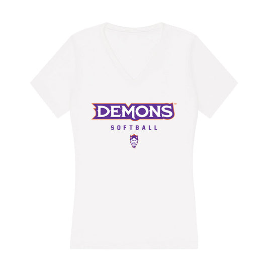 Northwestern State - NCAA Softball : Mattison Buster - Women's V-Neck T-Shirt-0