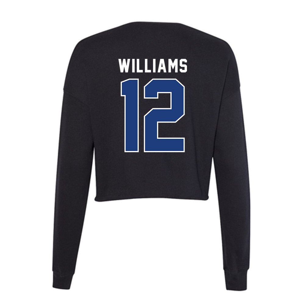 McNeese State - NCAA Softball : Kadence Williams - Women's Cropped Crew Fleece-1