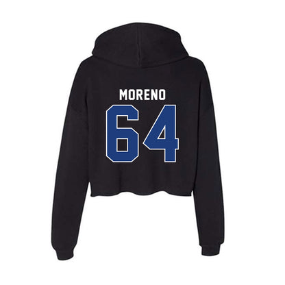 McNeese State - NCAA Football : Luis Moreno - Women's Crop Fleece Hoodie-1