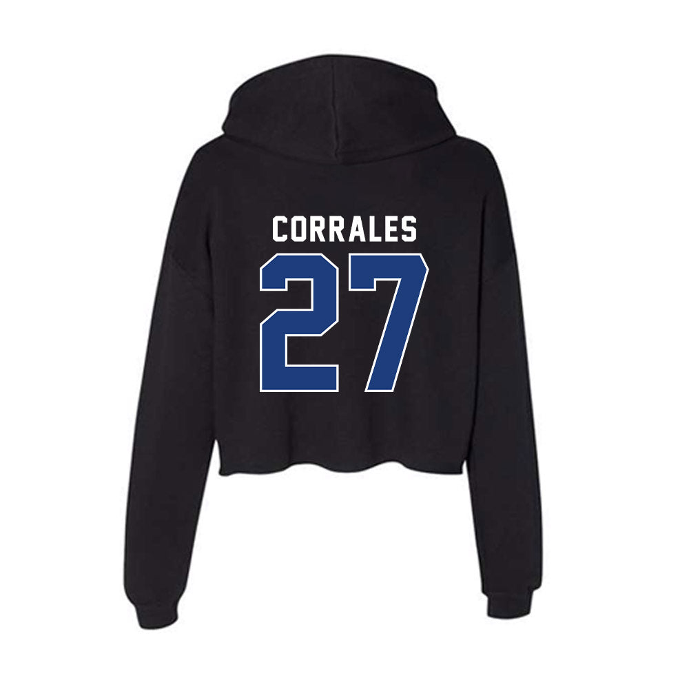 McNeese State - NCAA Baseball : Diego Corrales - Women's Crop Fleece Hoodie-1