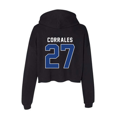 McNeese State - NCAA Baseball : Diego Corrales - Women's Crop Fleece Hoodie-1