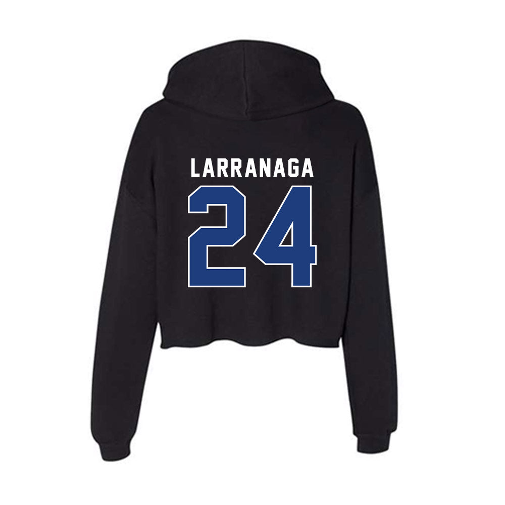 McNeese State - NCAA Baseball : Simon Larranaga - Women's Crop Fleece Hoodie-1