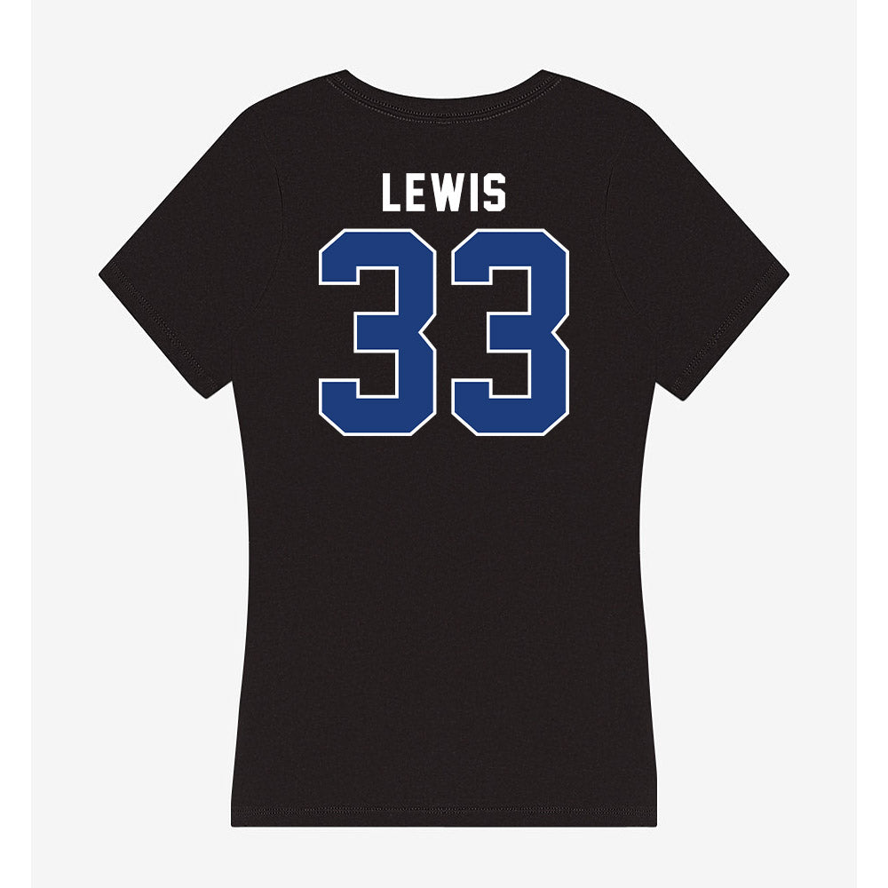 McNeese State - NCAA Football : Sandy Lewis - Women's V-Neck T-Shirt-1