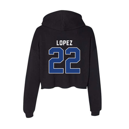 McNeese State - NCAA Baseball : Viggo Lopez - Women's Crop Fleece Hoodie-1