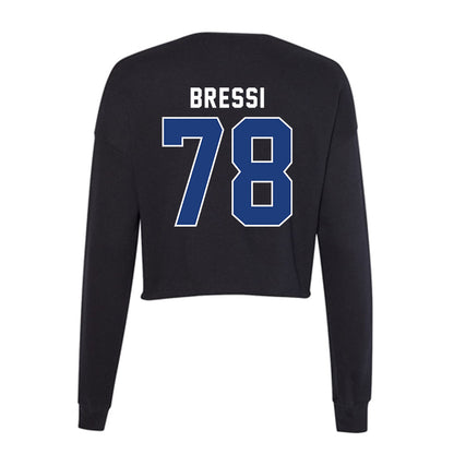 McNeese State - NCAA Football : William Bressi - Women's Cropped Crew Fleece-1