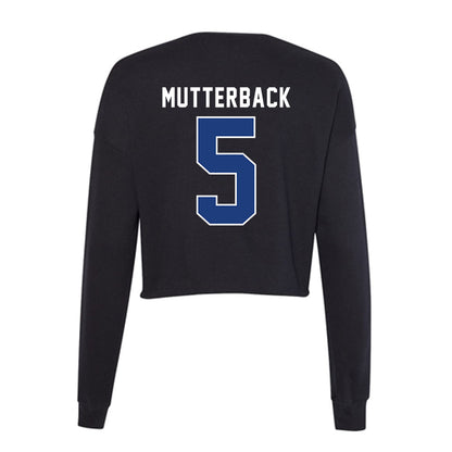 McNeese State - NCAA Women's Volleyball : Maleah Mutterback - Women's Cropped Crew Fleece-1