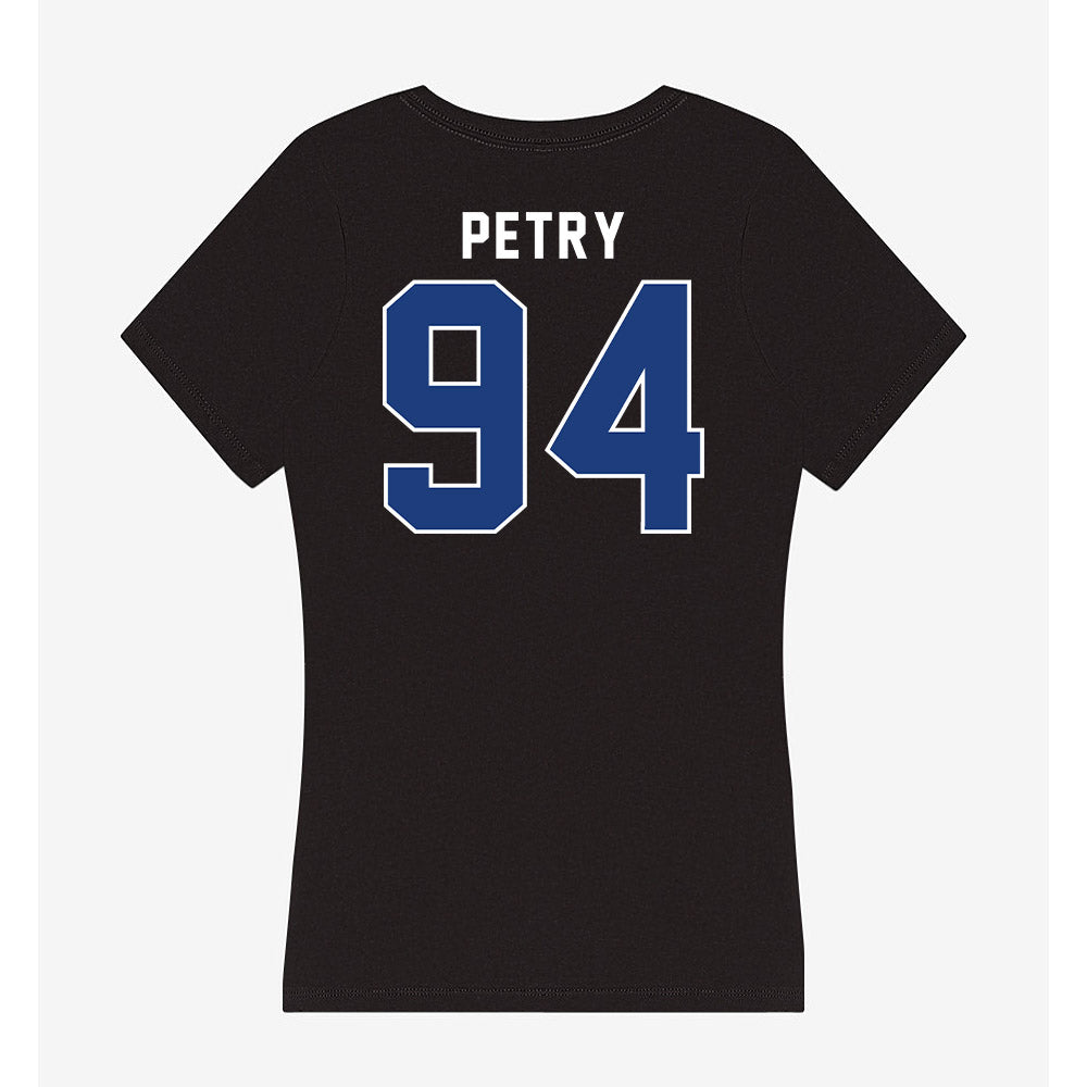 McNeese State - NCAA Football : Carter Petry - Women's V-Neck T-Shirt-1