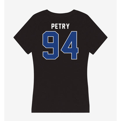 McNeese State - NCAA Football : Carter Petry - Women's V-Neck T-Shirt-1