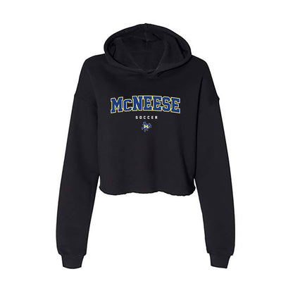 McNeese State - NCAA Women's Soccer : Elizabeth Edomwonyi - Women's Crop Fleece Hoodie-0