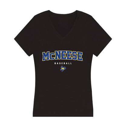 McNeese State - NCAA Baseball : Landon Kerkmaz - Women's V-Neck T-Shirt-0