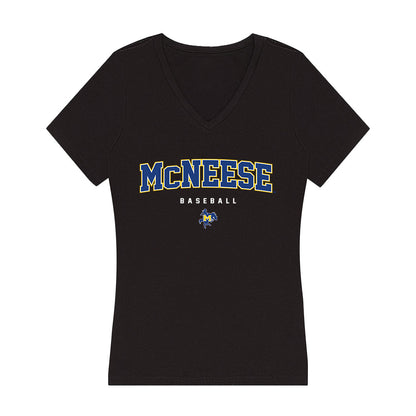 McNeese State - NCAA Baseball : Ty Howry - Women's V-Neck T-Shirt-0