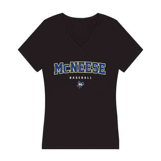 McNeese State - NCAA Baseball : Diego Corrales - Women's V-Neck T-Shirt-0