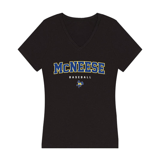 McNeese State - NCAA Baseball : Jaden Bahl - Women's V-Neck T-Shirt-0