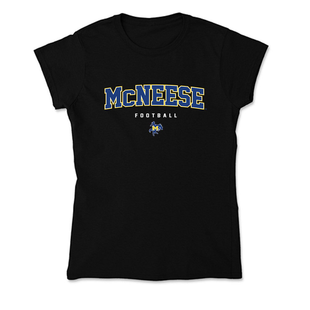 McNeese State - NCAA Football : Maurquel Price - Soft Style Women’s T-Shirt-0