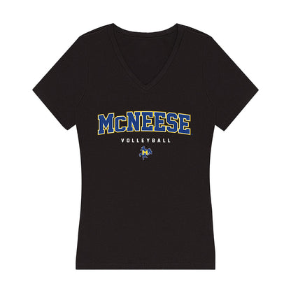 McNeese State - NCAA Women's Volleyball : Maleah Mutterback - Women's V-Neck T-Shirt-0