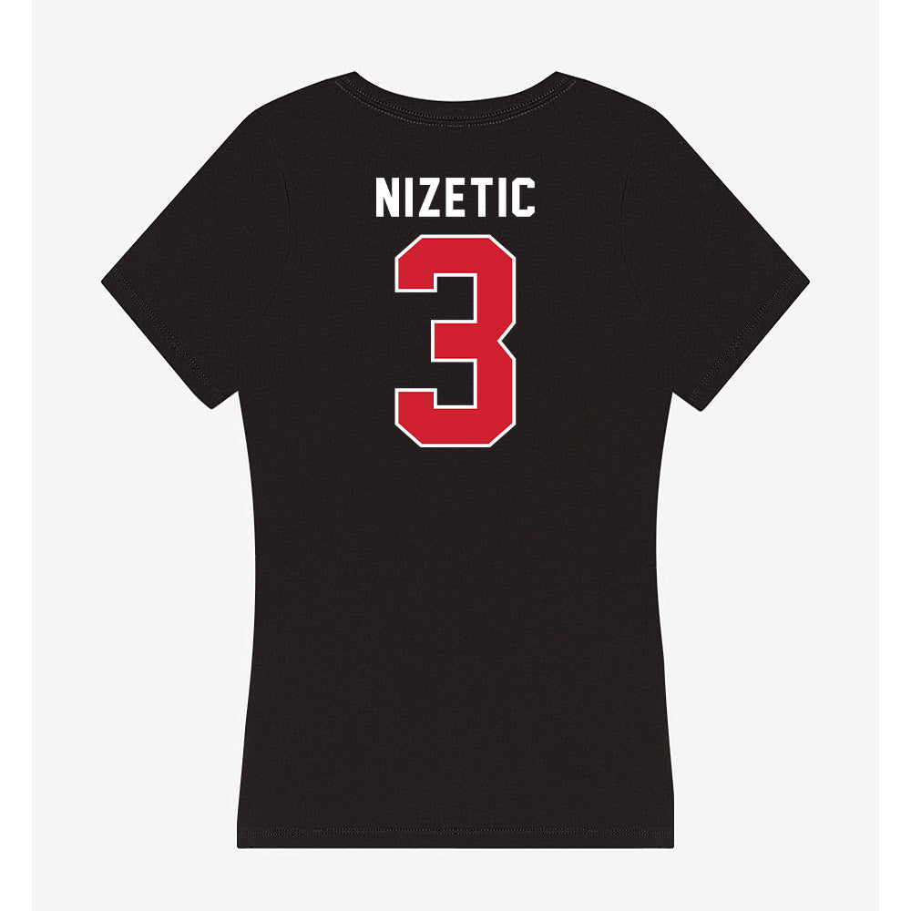 Eastern Washington - NCAA Women's Tennis : Leandra Nizetic - Women's V-Neck T-Shirt-1
