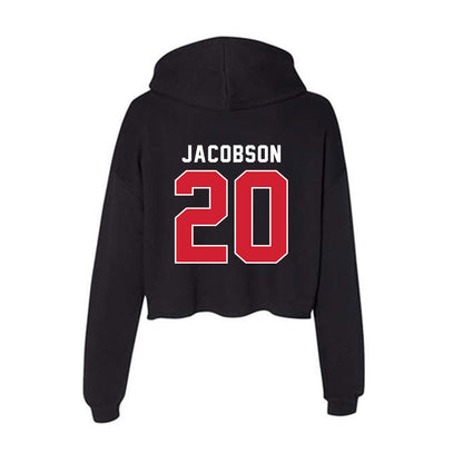 Eastern Washington - NCAA Football : Tyson Jacobson - Women's Crop Fleece Hoodie-1