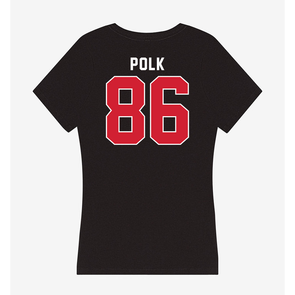 Eastern Washington - NCAA Football : Jeremiah Polk - Women's V-Neck T-Shirt-1