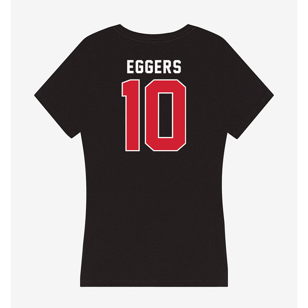 Eastern Washington - NCAA Women's Basketball : Jaecy Eggers - Women's V-Neck T-Shirt-1