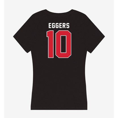 Eastern Washington - NCAA Women's Basketball : Jaecy Eggers - Women's V-Neck T-Shirt-1