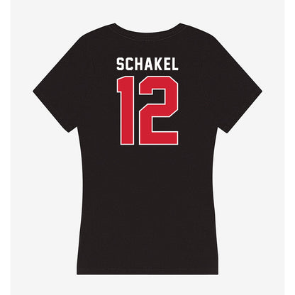 Eastern Washington - NCAA Football : Jake Schakel - Women's V-Neck T-Shirt-1