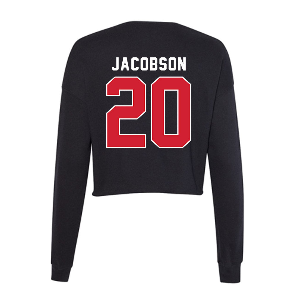 Eastern Washington - NCAA Football : Tyson Jacobson - Women's Cropped Crew Fleece-1