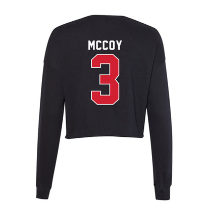 Eastern Washington - NCAA Women's Volleyball : Quincey McCoy - Women's Cropped Crew Fleece-1