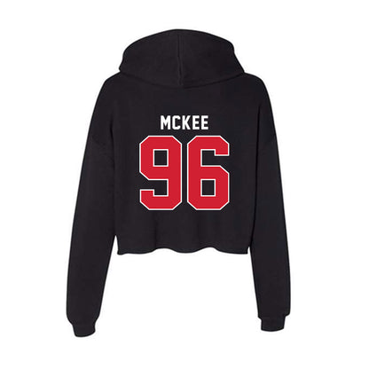 Eastern Washington - NCAA Football : Hunter Mckee - Women's Crop Fleece Hoodie-1