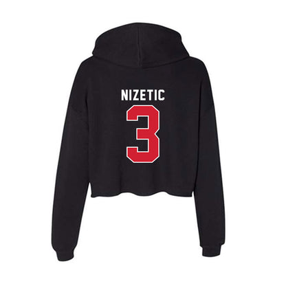 Eastern Washington - NCAA Women's Tennis : Leandra Nizetic - Women's Crop Fleece Hoodie-1