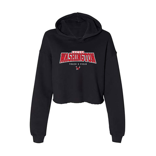 Eastern Washington - NCAA Men's Track & Field : Enoch Okoh - Women's Crop Fleece Hoodie-0