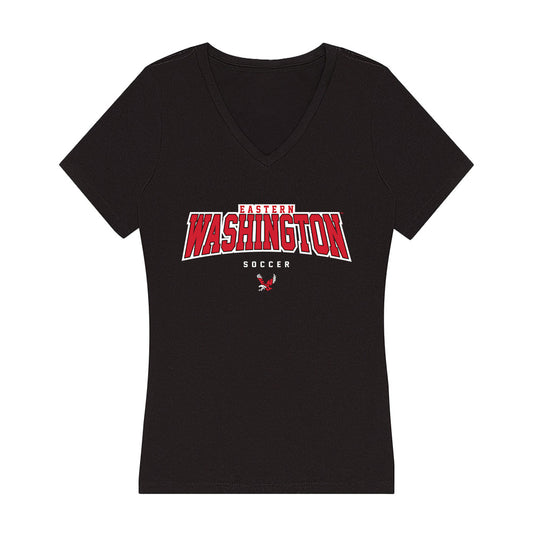 Eastern Washington - NCAA Women's Soccer : Delani Walker - Women's V-Neck T-Shirt-0