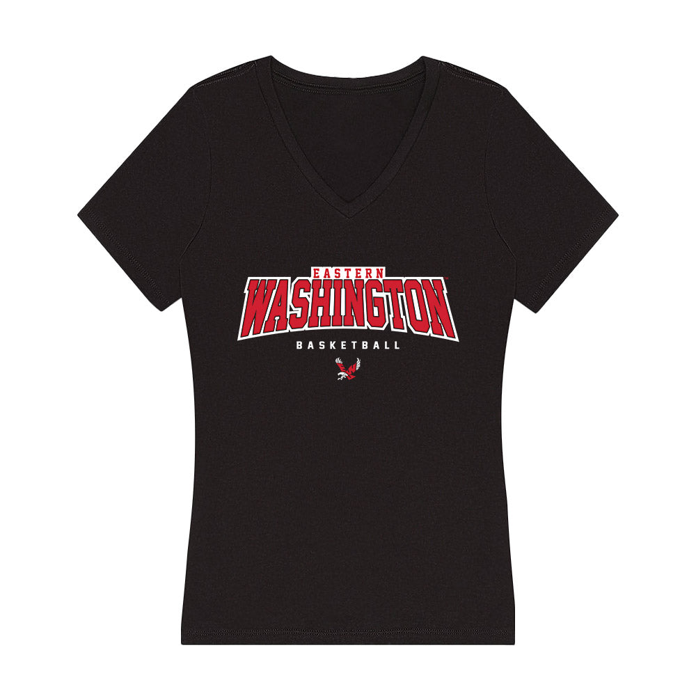 Eastern Washington - NCAA Women's Basketball : Ella Gallatin - Women's V-Neck T-Shirt-0