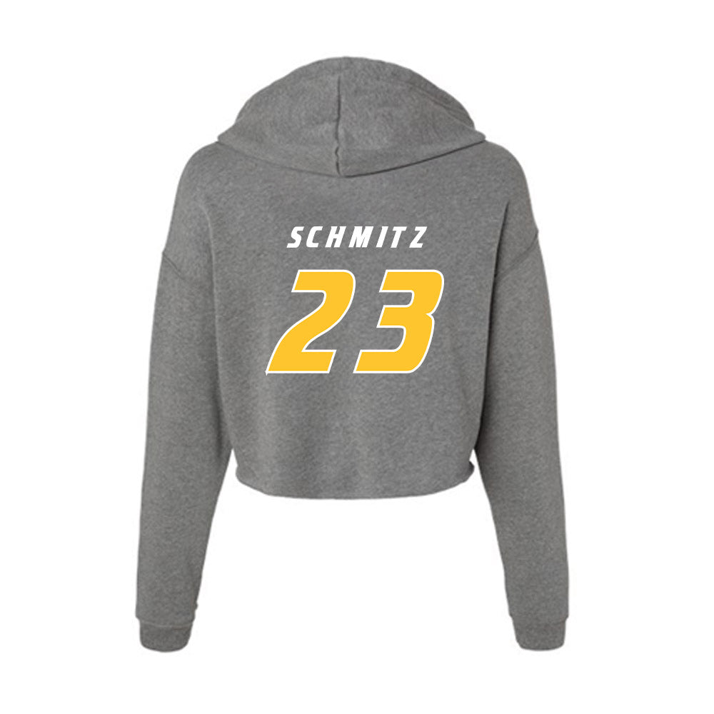 Hofstra - NCAA Men's Soccer : Carter Schmitz - Women's Crop Fleece Hoodie-1