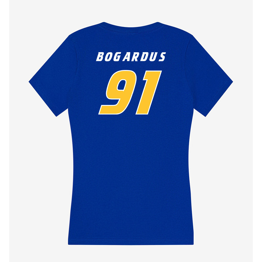 Hofstra - NCAA Men's Lacrosse : Drew Bogardus - Women's V-Neck T-Shirt-1