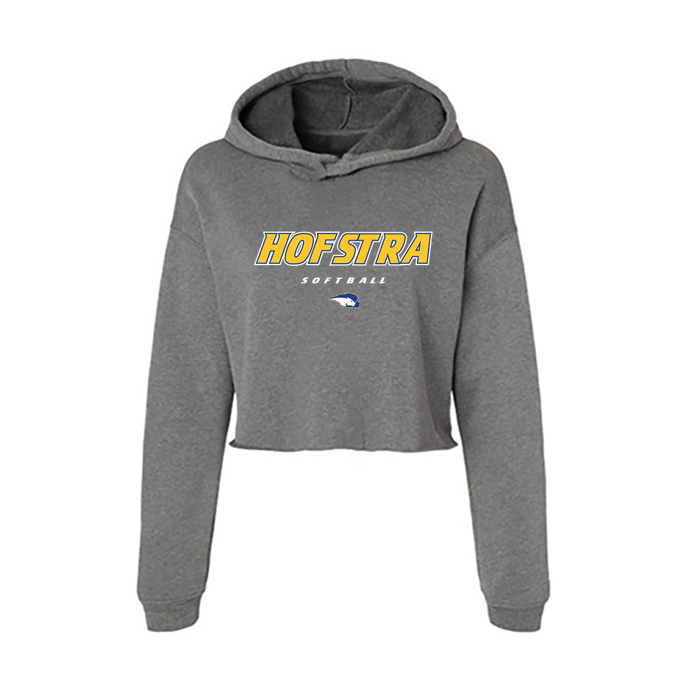 Hofstra - NCAA Softball : Sophia Polzella - Women's Crop Fleece Hoodie-0