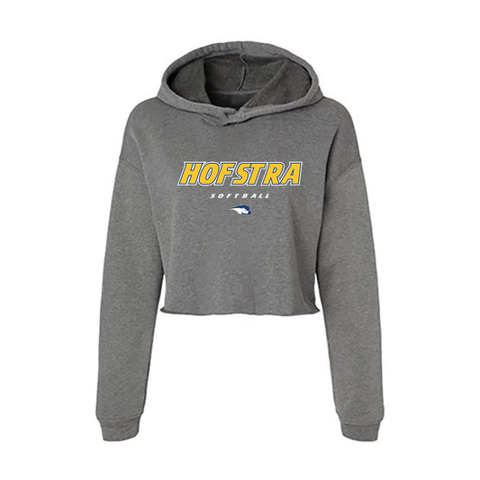 Hofstra - NCAA Softball : Sophia Polzella - Women's Crop Fleece Hoodie-0
