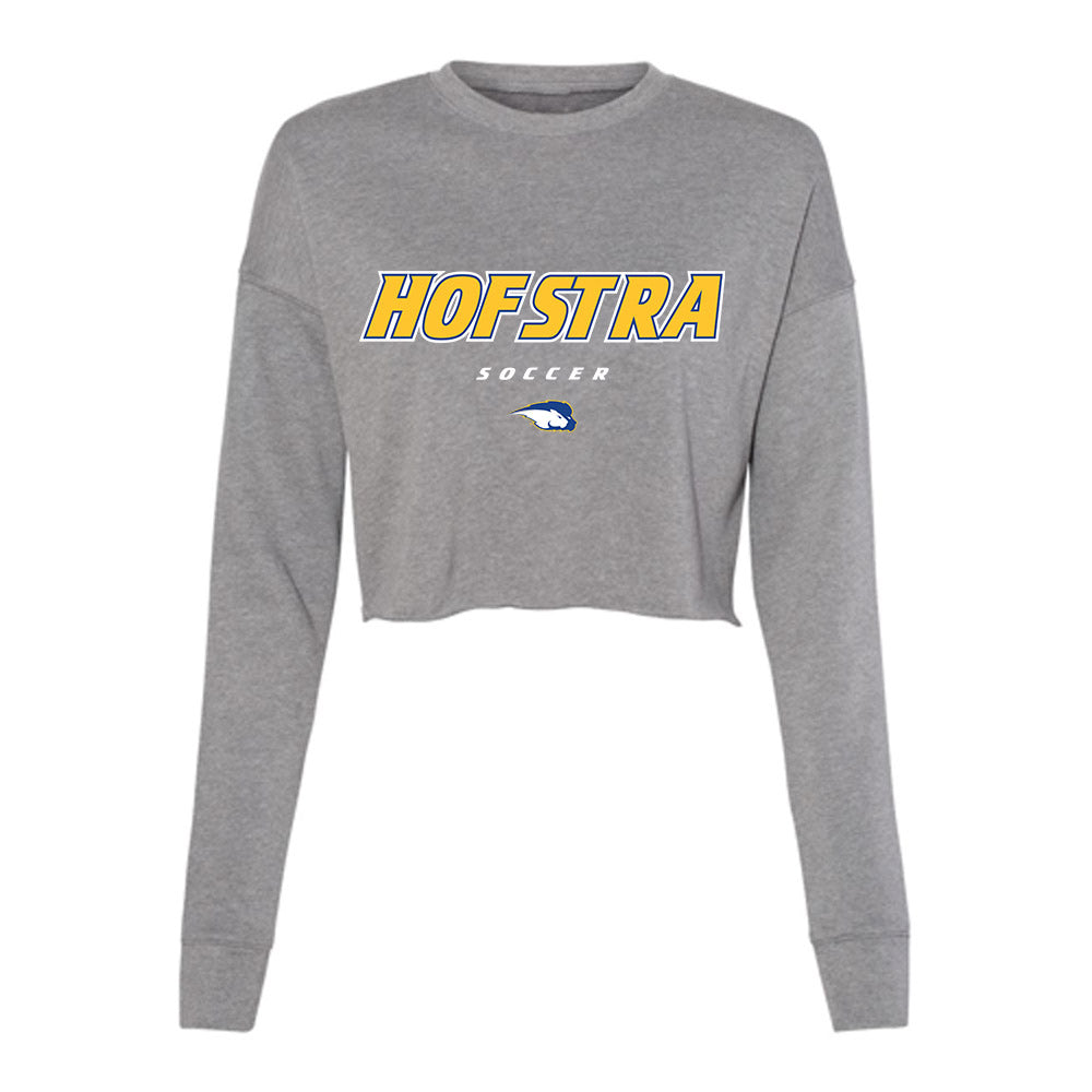 Hofstra - NCAA Men's Soccer : Aleksei Armas - Women's Cropped Crew Fleece-0