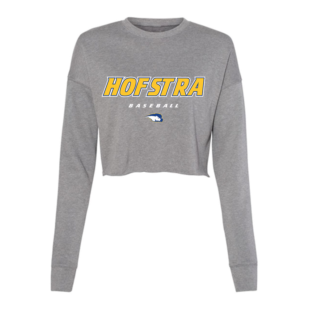 Hofstra - NCAA Baseball : Mike Sweeney - Women's Cropped Crew Fleece-0
