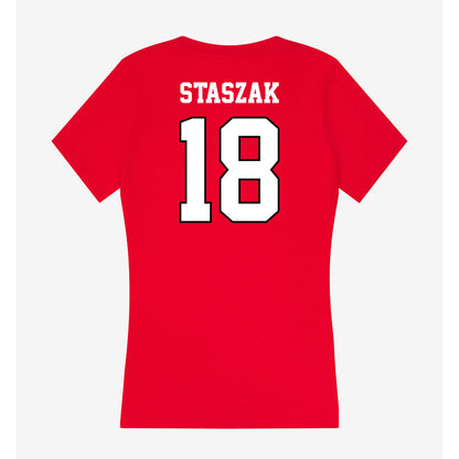 Youngstown State - NCAA Softball : Leila Staszak - Classic Shersey Women's V-Neck T-Shirt-1