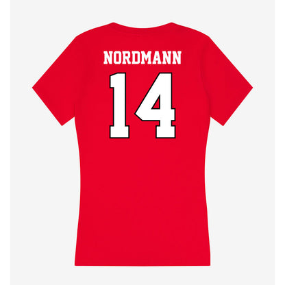 Youngstown State - NCAA Women's Volleyball : Taya Nordmann - Classic Shersey Women's V-Neck T-Shirt-1