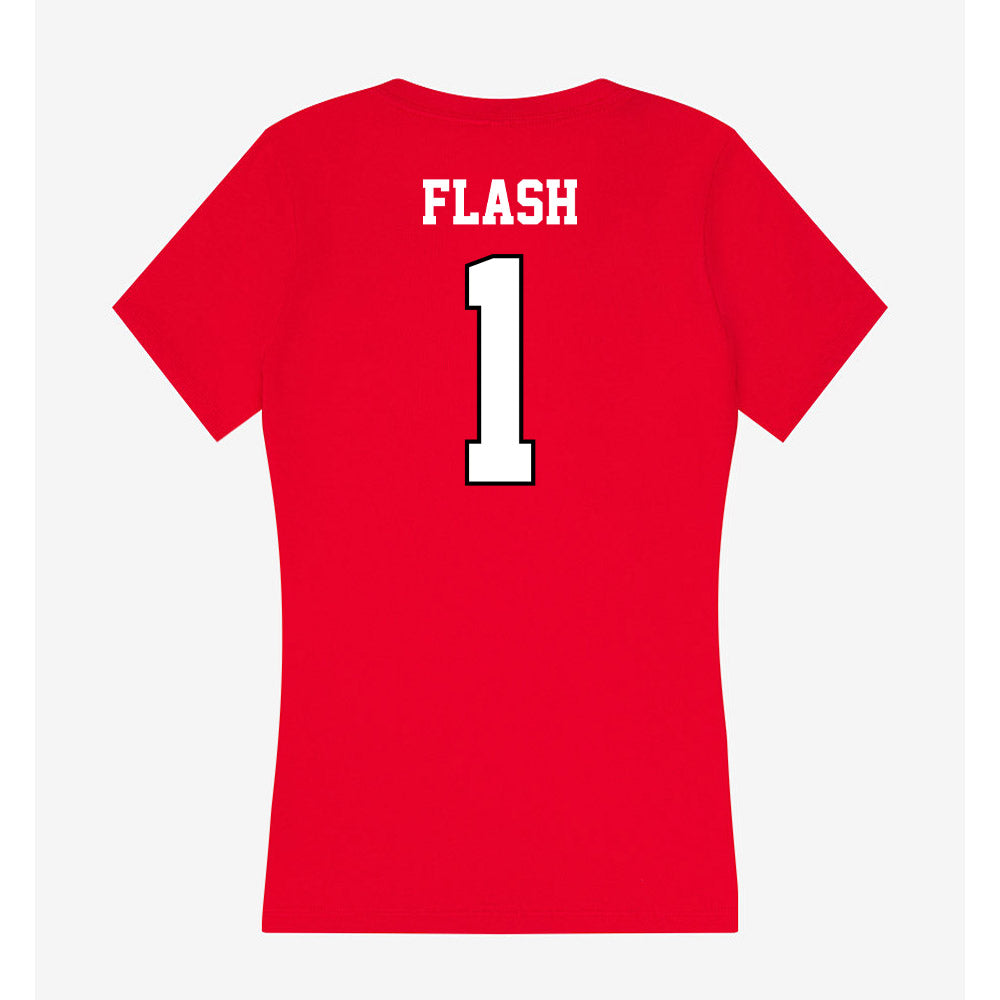 Youngstown State - NCAA Football : Kylon Flash - Classic Shersey Women's V-Neck T-Shirt-1