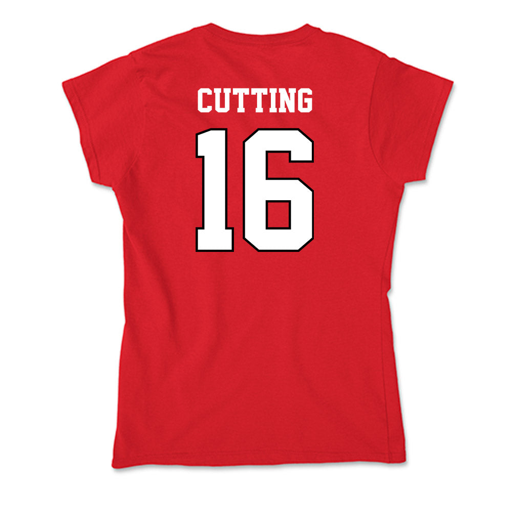 Youngstown State - NCAA Baseball : Garrett Cutting - Classic Shersey Soft Style Women’s T-Shirt-1