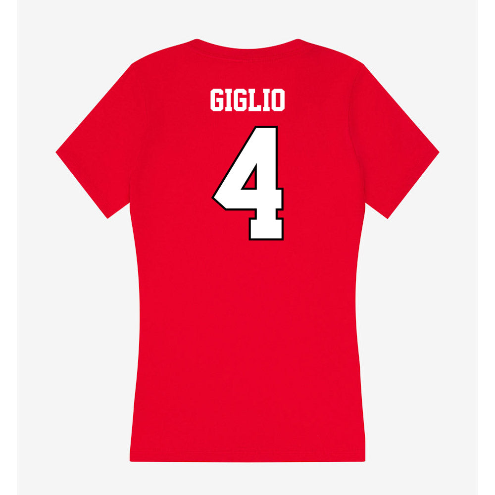 Youngstown State - NCAA Women's Volleyball : Bianca Giglio - Classic Shersey Women's V-Neck T-Shirt-1