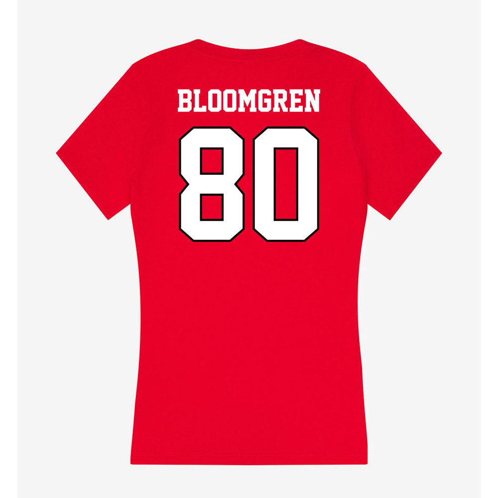 Youngstown State - NCAA Football : Christian Bloomgren - Classic Shersey Women's V-Neck T-Shirt-1
