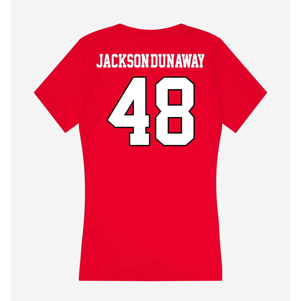 Youngstown State - NCAA Football : Andrew Jackson-Dunaway - Classic Shersey Women's V-Neck T-Shirt-1