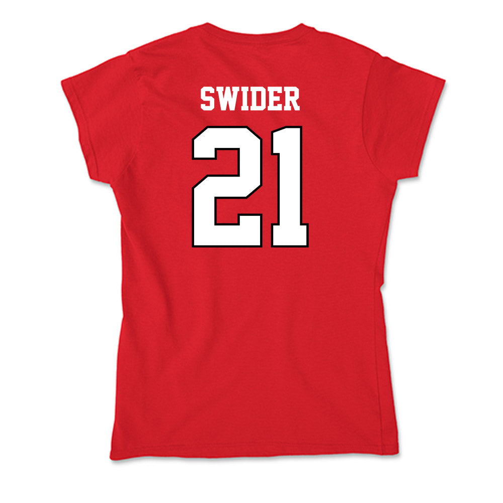 Youngstown State - NCAA Men's Basketball : Connor Swider - Classic Shersey Soft Style Women’s T-Shirt-1