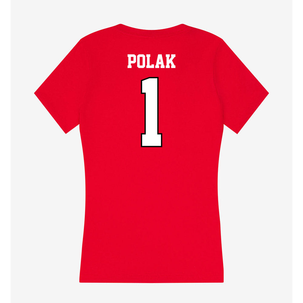 Youngstown State - NCAA Men's Basketball : Cam Polak - Classic Shersey Women's V-Neck T-Shirt-1