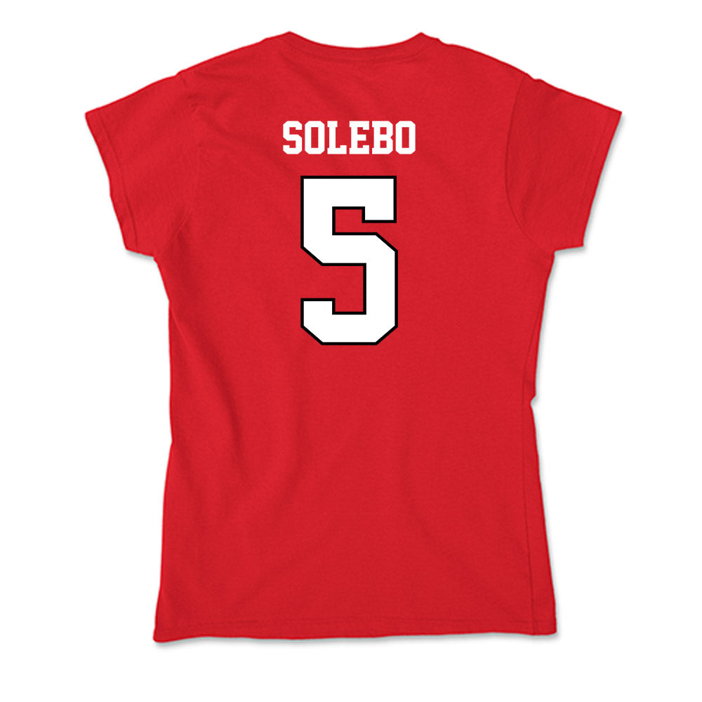Youngstown State - NCAA Men's Basketball : Shaheed Solebo - Classic Shersey Soft Style Women’s T-Shirt-1